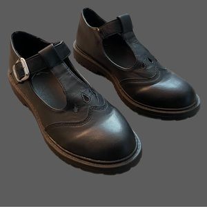 Black Mary Jane Flats